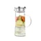 Hastings Home Glass Pitcher, 50-ounce Carafe with Stainless Steel Filter Lid with Heat Resistant to 300F 599385TGQ - alternate 1